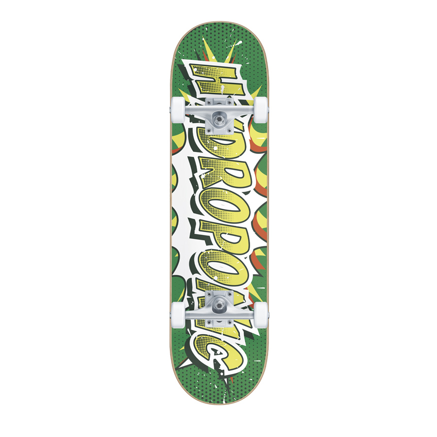 SKATEBOARD COMPLETO HYDROPONIC COMIC S0224-02 GREEN 8,125"