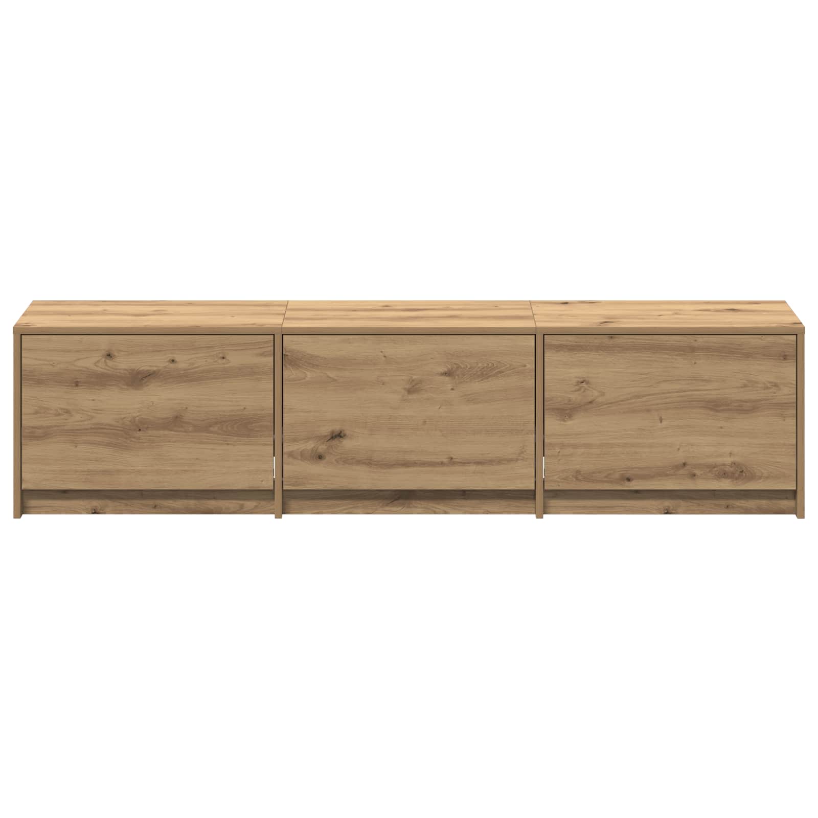 vidaXL Mueble de TV con LED 165 x 34 x 40 cm Madera de ingeniería