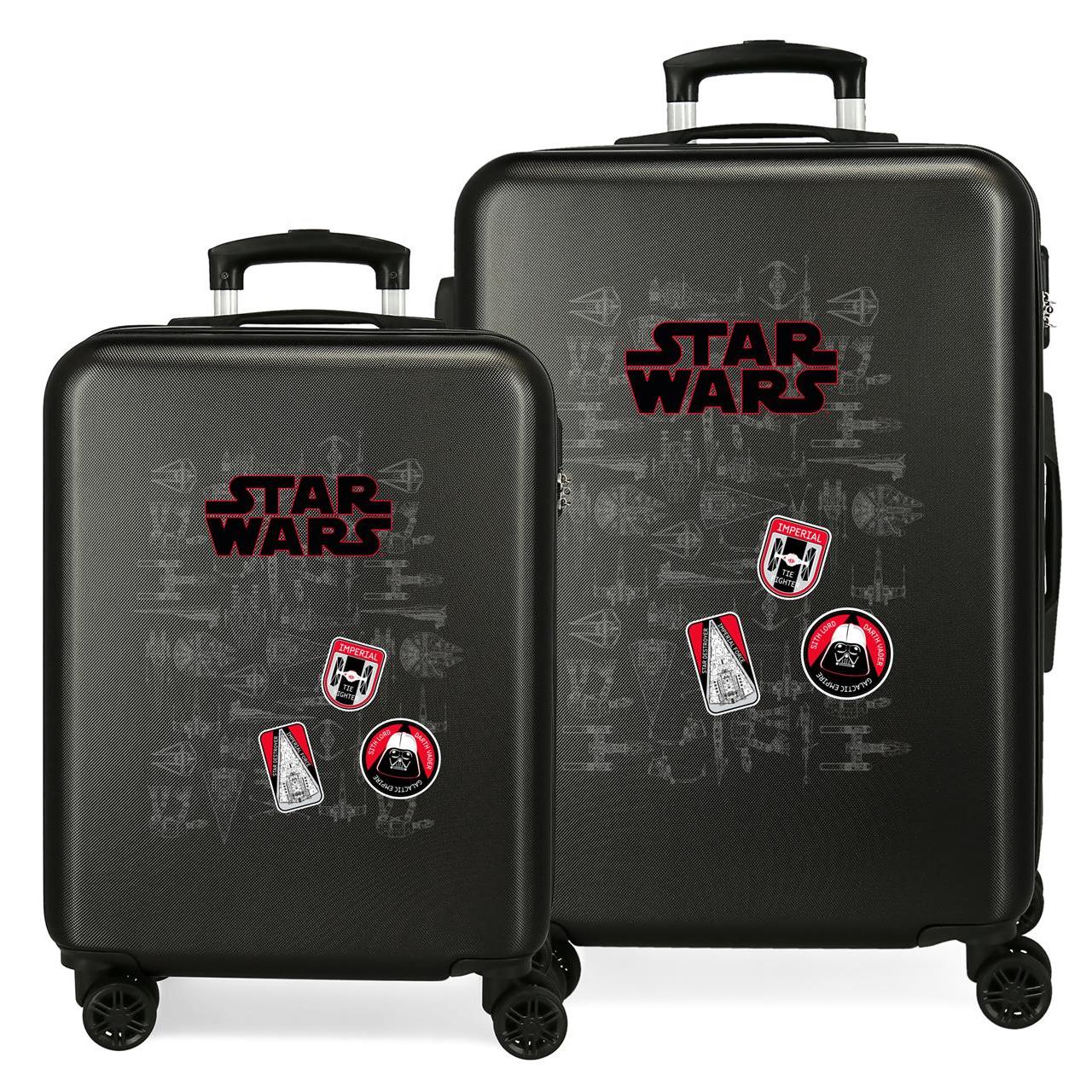 Star Wars Juego De Maletas ABS Rígida Space Mission Negro