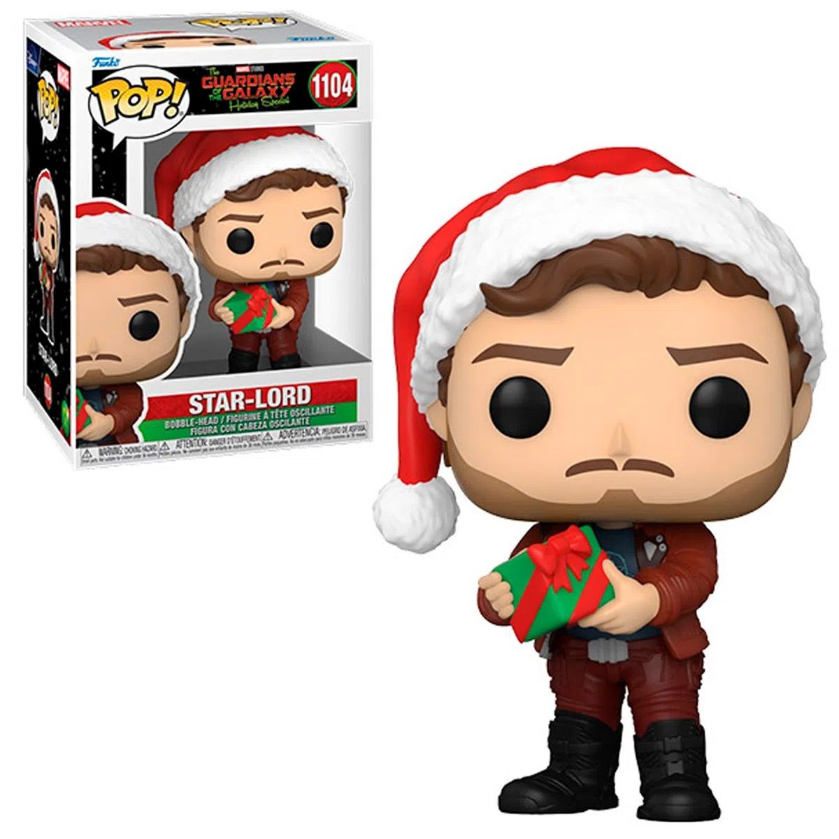 Funko Pop! Guardianes De La Galaxia - Star-Lord Especial Navidad, 64333, Nº1104