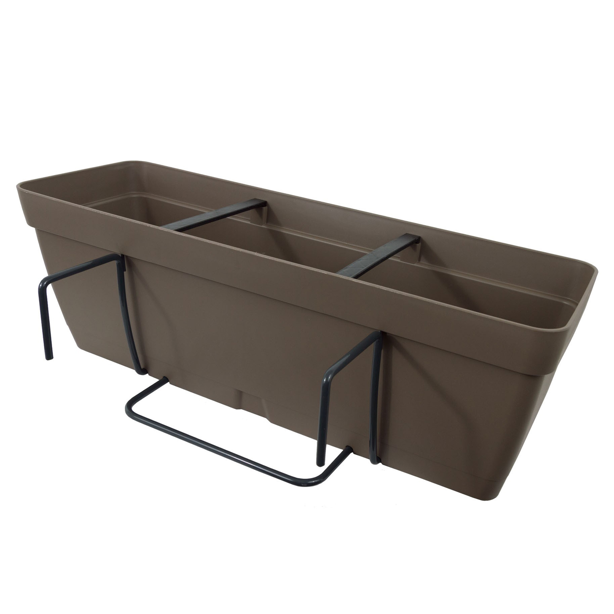 Jardinera 60 cm con escuadra de fijación cuadrada