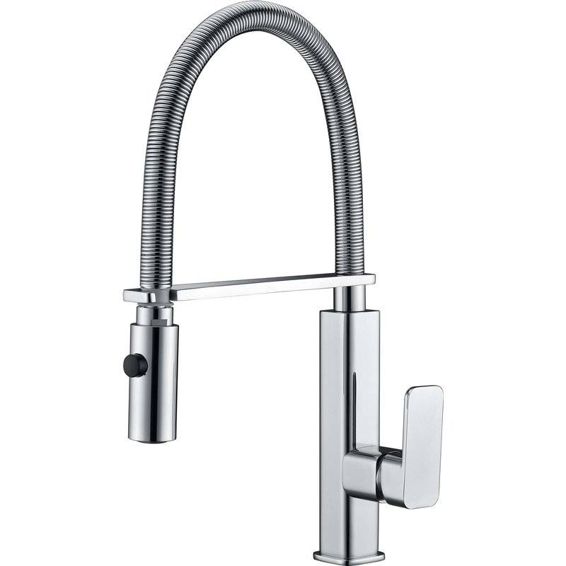 Imex Toulouse GCE008 grifo de cocina monomando con caño alto de latón cromado