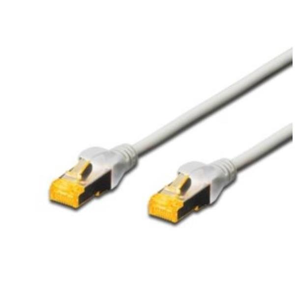 DIGITUS - Cable de red (cat. 6A, 2 m, apantallamiento S-FTP, conectores de cobre, revestimiento LSZH, color amarillo