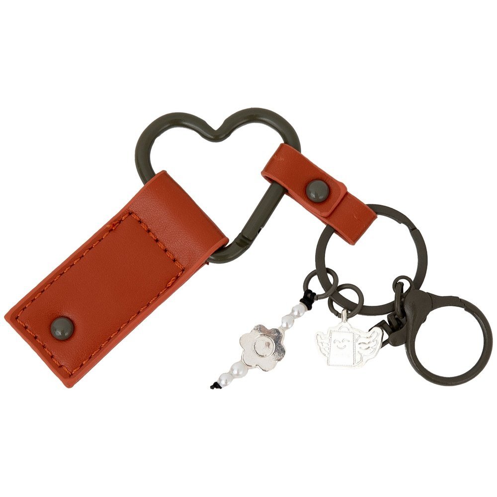 MR LLAVERO CON CHARMS TERRACOTA BAGS 3x3x10 Cms.