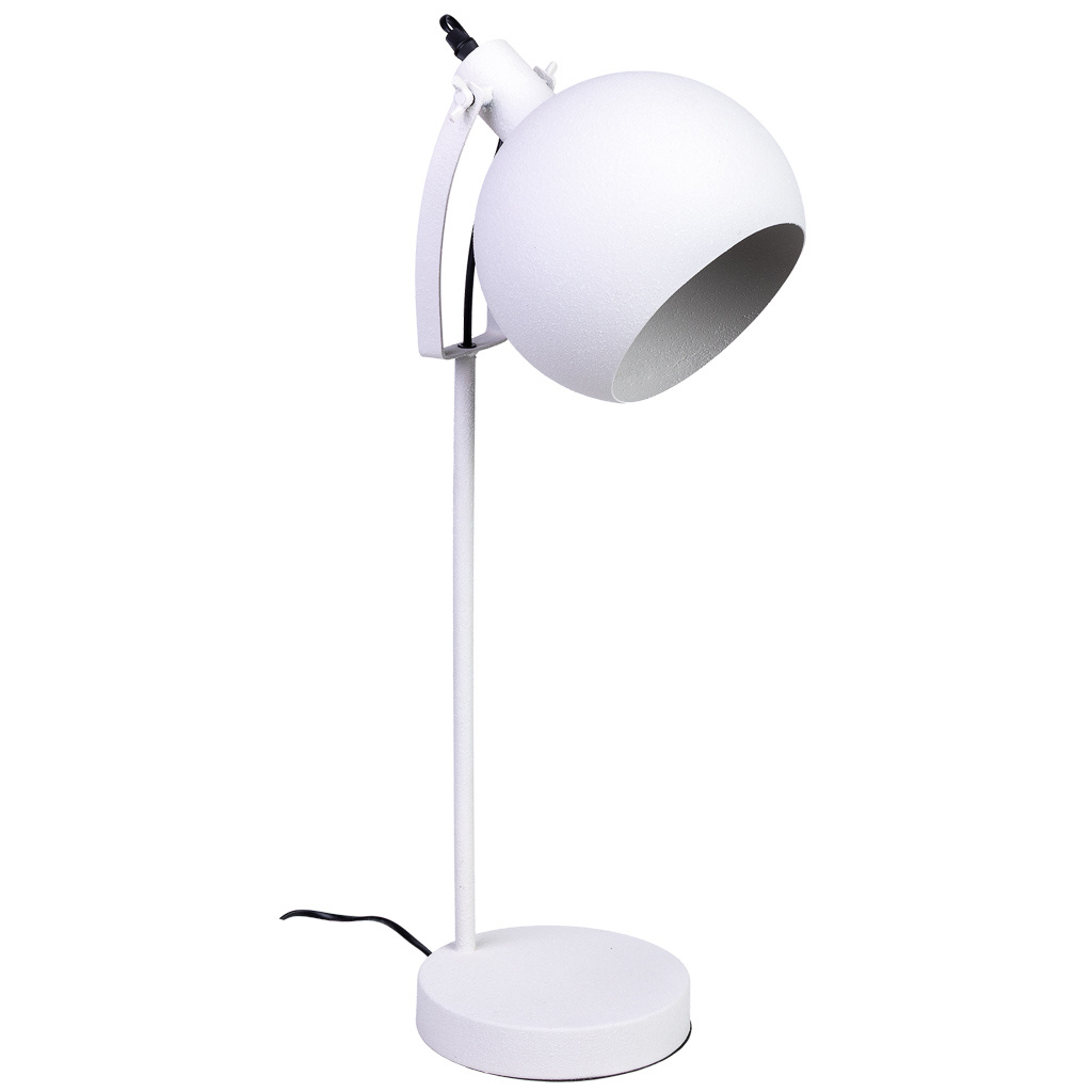 Wonderlust Deco - Lámpara de mesa de metal blanco 24x20x67h cm Blanco 24x20x67h cm