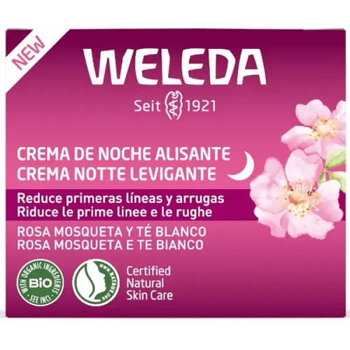 Weleda Crema De Noche Alisante De Rosa Mosqueta y Te Blanco 40Ml