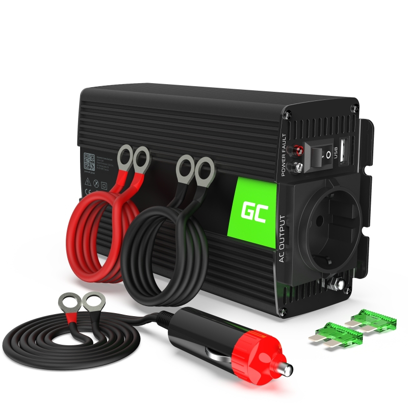 Green Cell INV02DE Auto 300 W Black Power Inverter Adapter