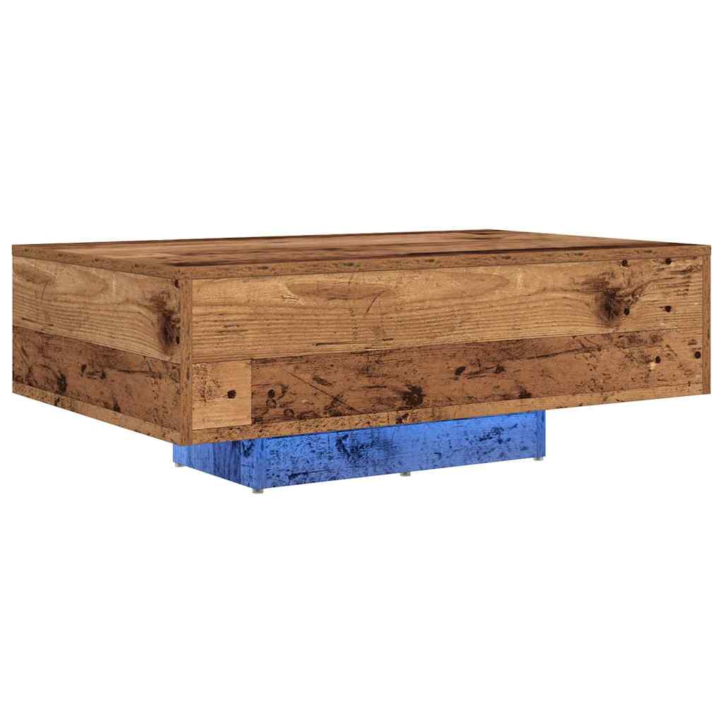 vidaXL Mesa de Café Madera vieja 85 x 55 x 31 cm Madera de ingeniería