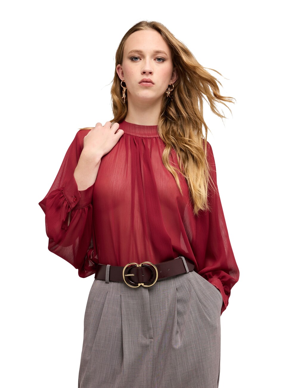 Motivi - Blusa de georgette