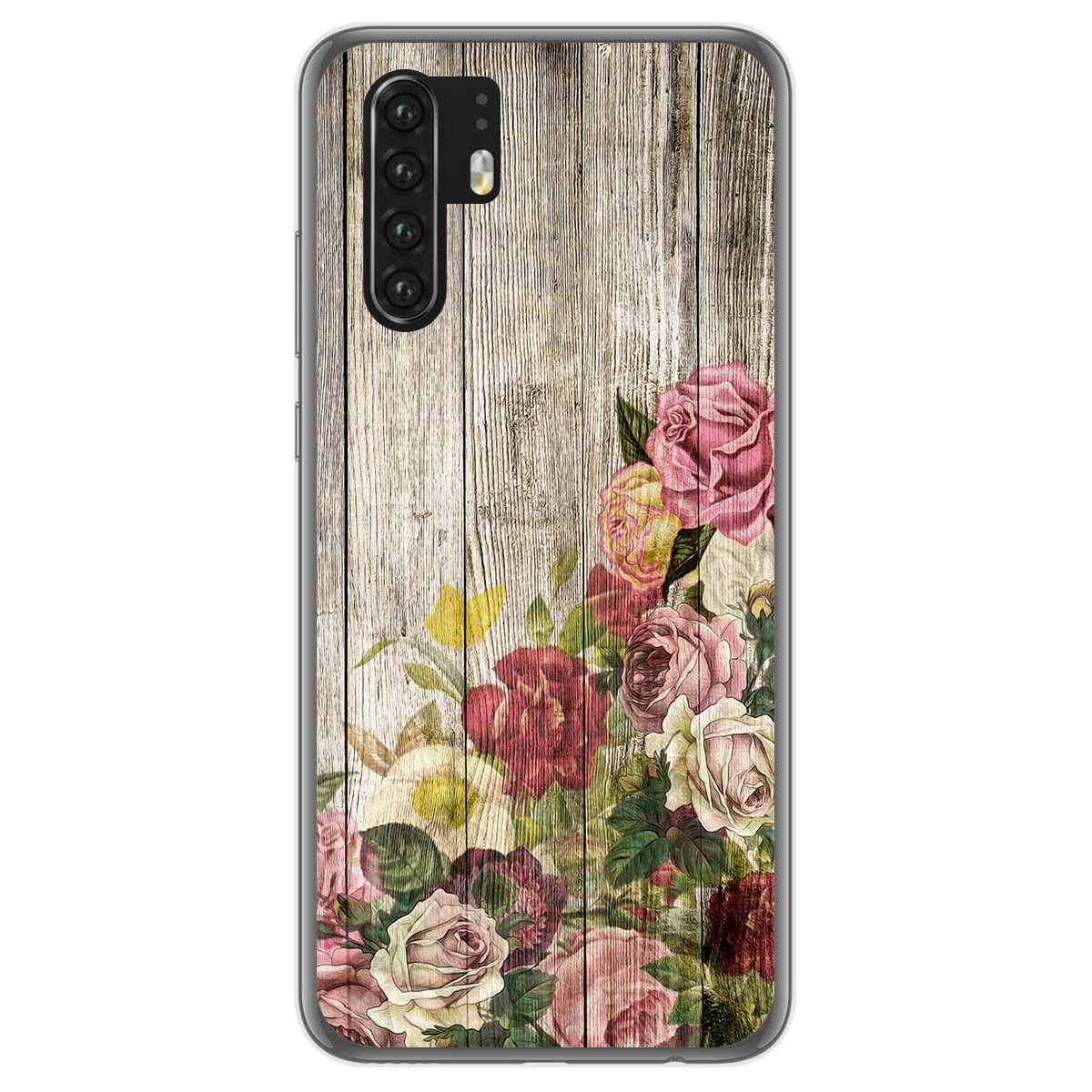 Tumundosmartphone Funda Gel Tpu para Huawei P30 Pro diseño Madera 08 Dibujos