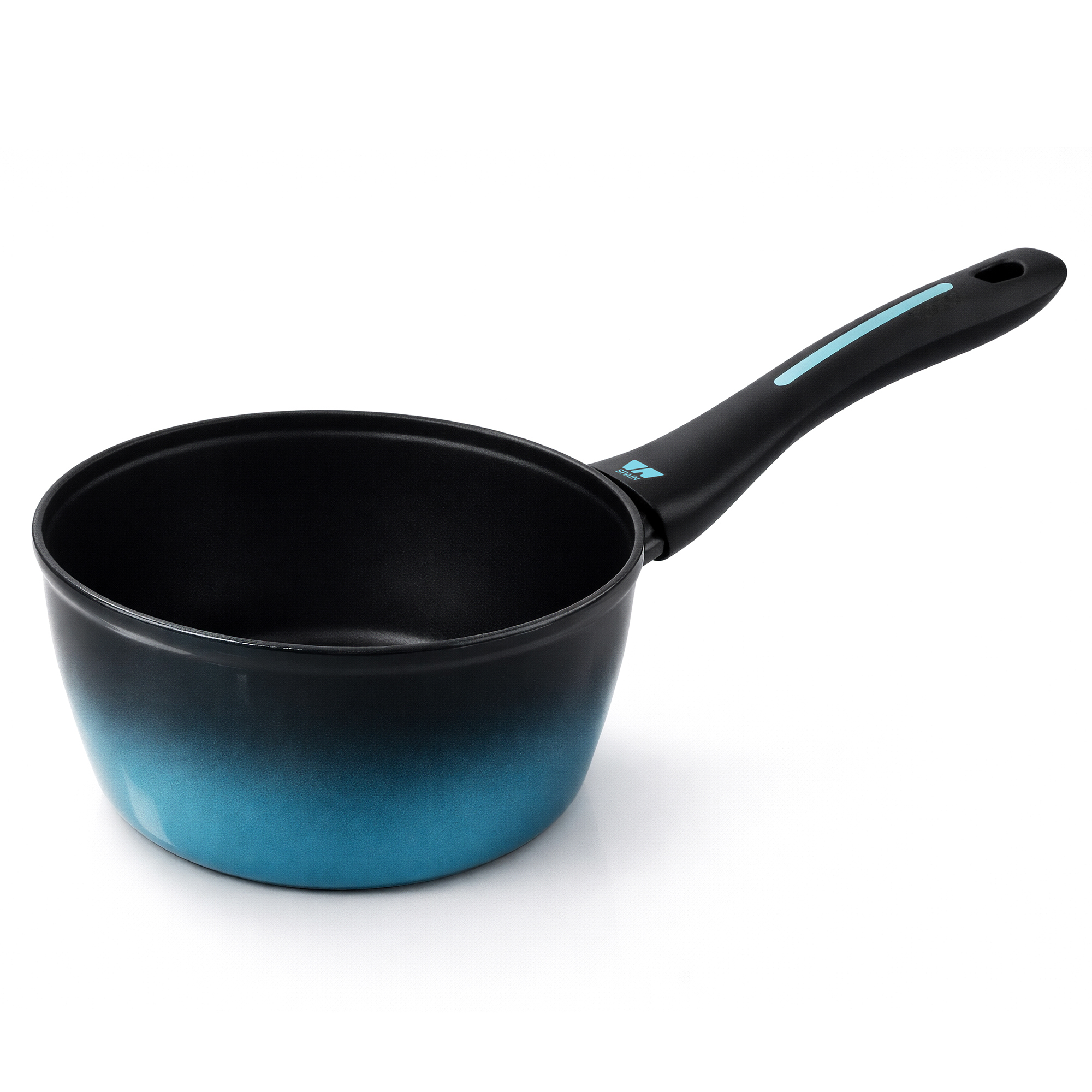 Briebe Mare Cazo Inducción Acero Forjado 16cm Antiadherente sin PFOA, Todas Cocinas Fabricada en España, , Azul