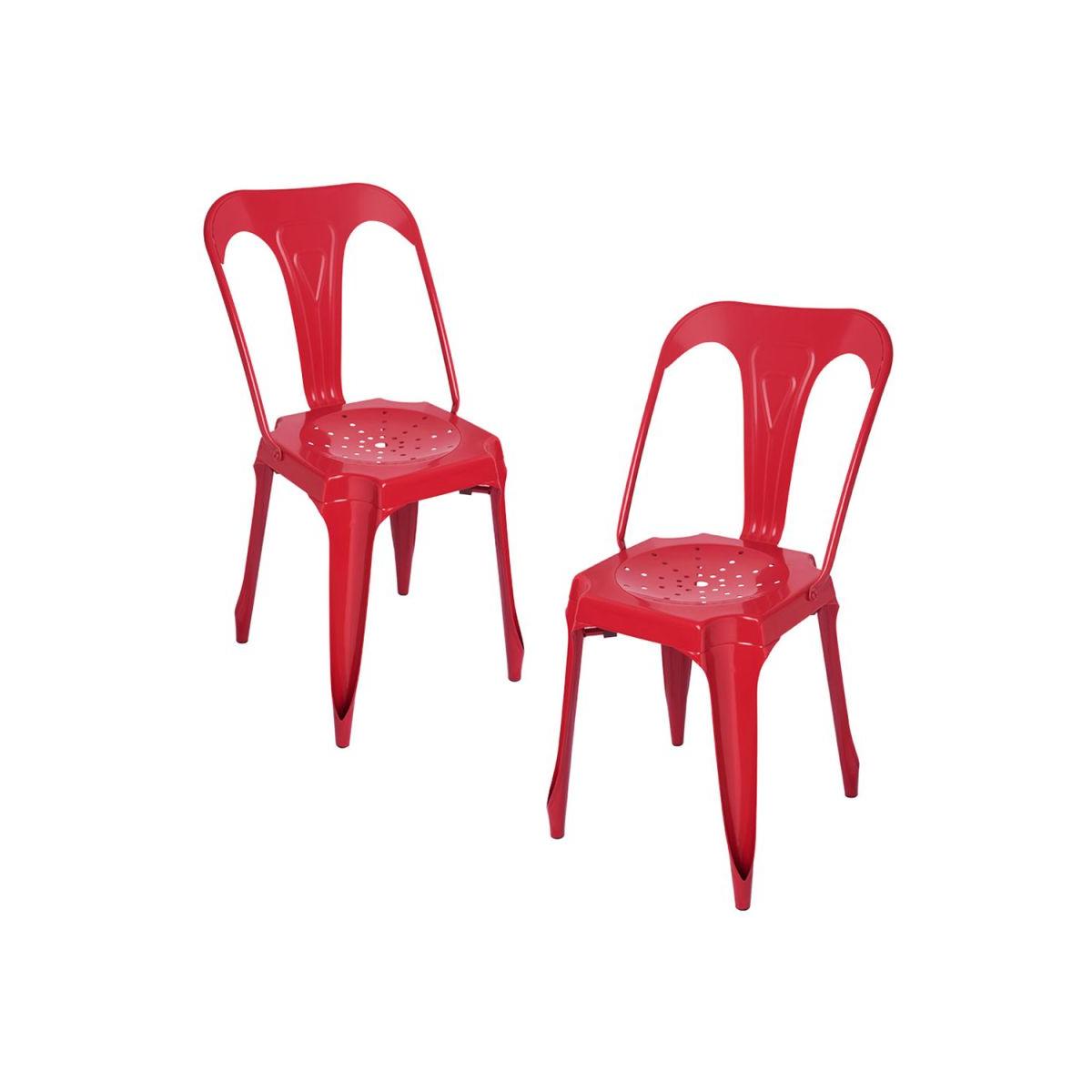 Regalos Miguel - Packs Sillas Comedor - Pack 2 Sillas Ulix - Rojo