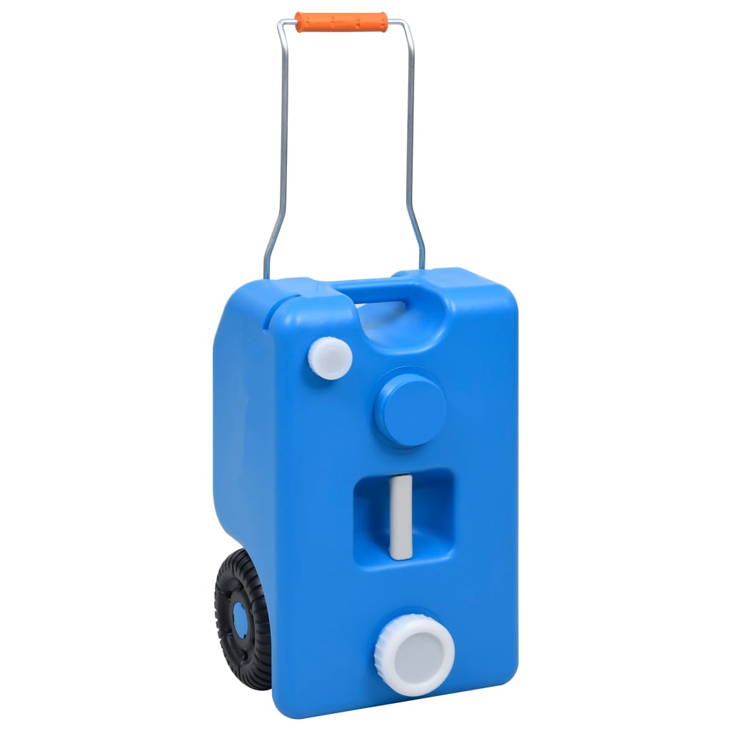 vidaXL Depósito de Agua con Ruedas para Camping Tanque Jardín Caravana Color Azul,  Gris, y mas