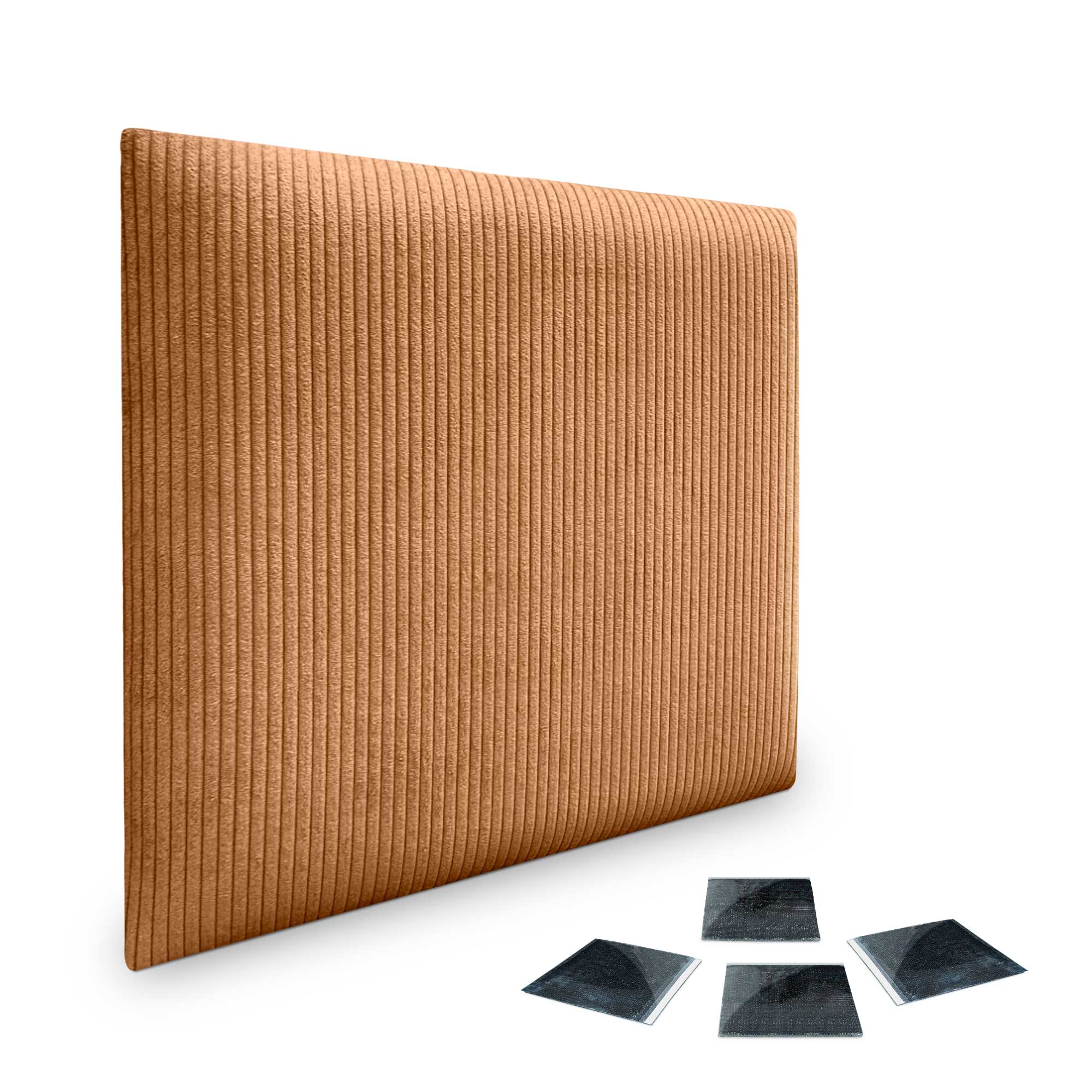 DHOME Juego de Paneles Tapizados en Pana Pack Autoadhesivos para Pared Acústicos Absorbentes Protección Tercera Gama de Colores