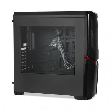 IBox ORCUS X14 Midi ATX Tower Black-Computer Box (Midi ATX Tower, PC, ATX,ITX, Black, Red, Background)