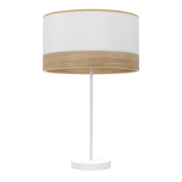 FABRILAMP Sobremesa Alto Olga 1xe27 Blanco/blanco-mad.clara 62x30x30 Cm