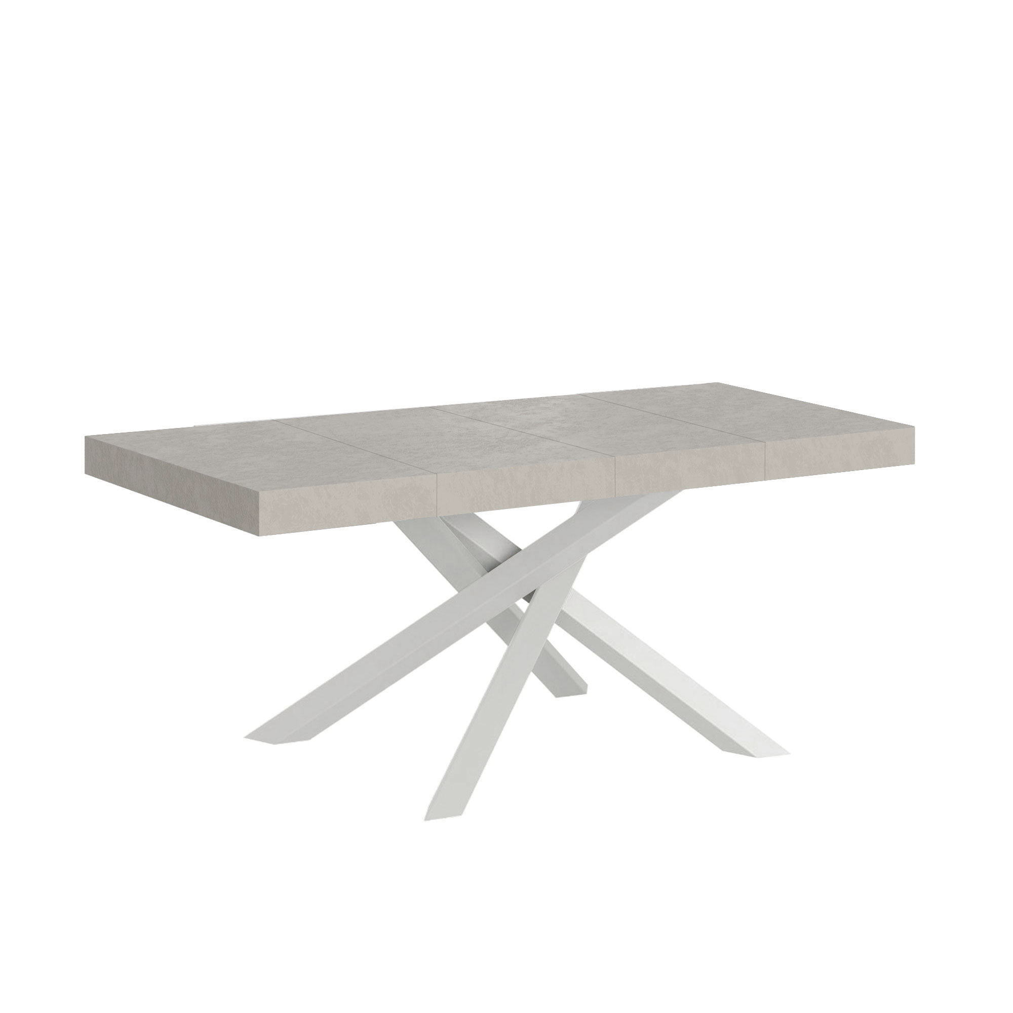 Mesa extensible 90x120/380 cm Volantis Premium estructura blanca cachemira - Itamoby