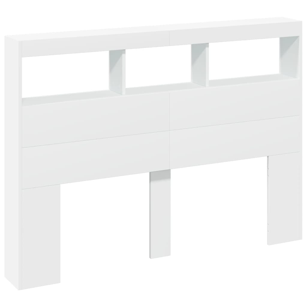 vidaXL Cabecero de cama con luz LED 140x17x102 cm