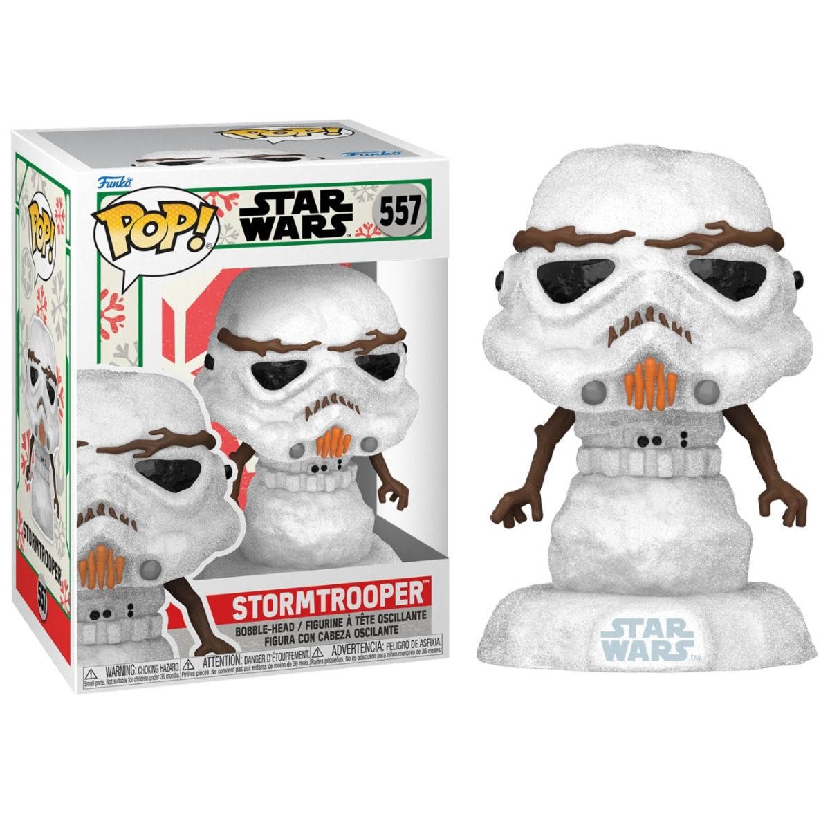 Funko Pop! Star Wars Holiday - Stormtrooper Muñeco de Nieve, 64338, Nº557