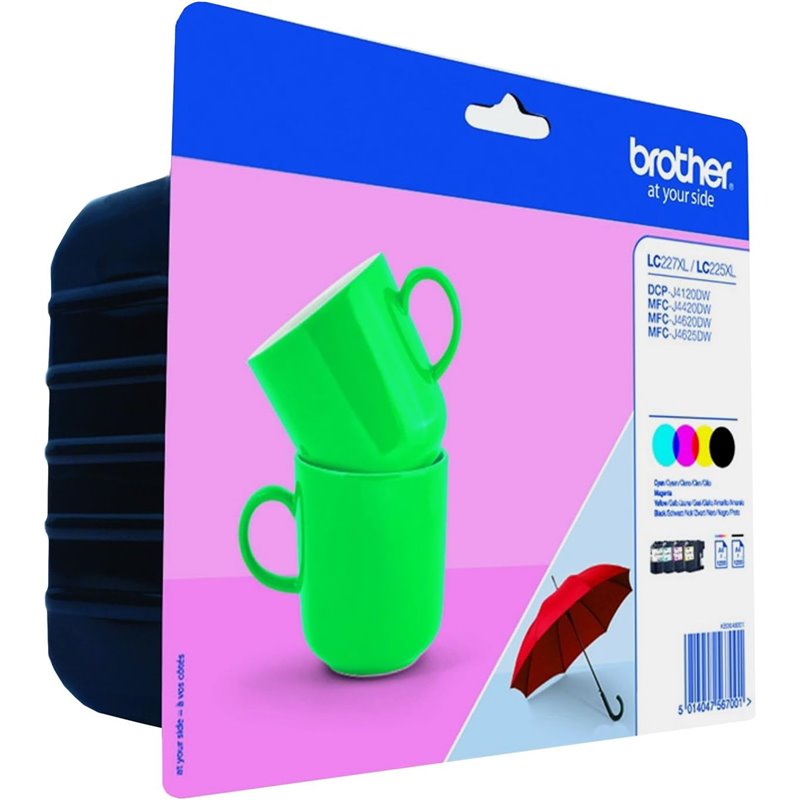 Brother LC227XLVALBP Cartucho de Tinta Negro/Amarillo/Magenta/Cian