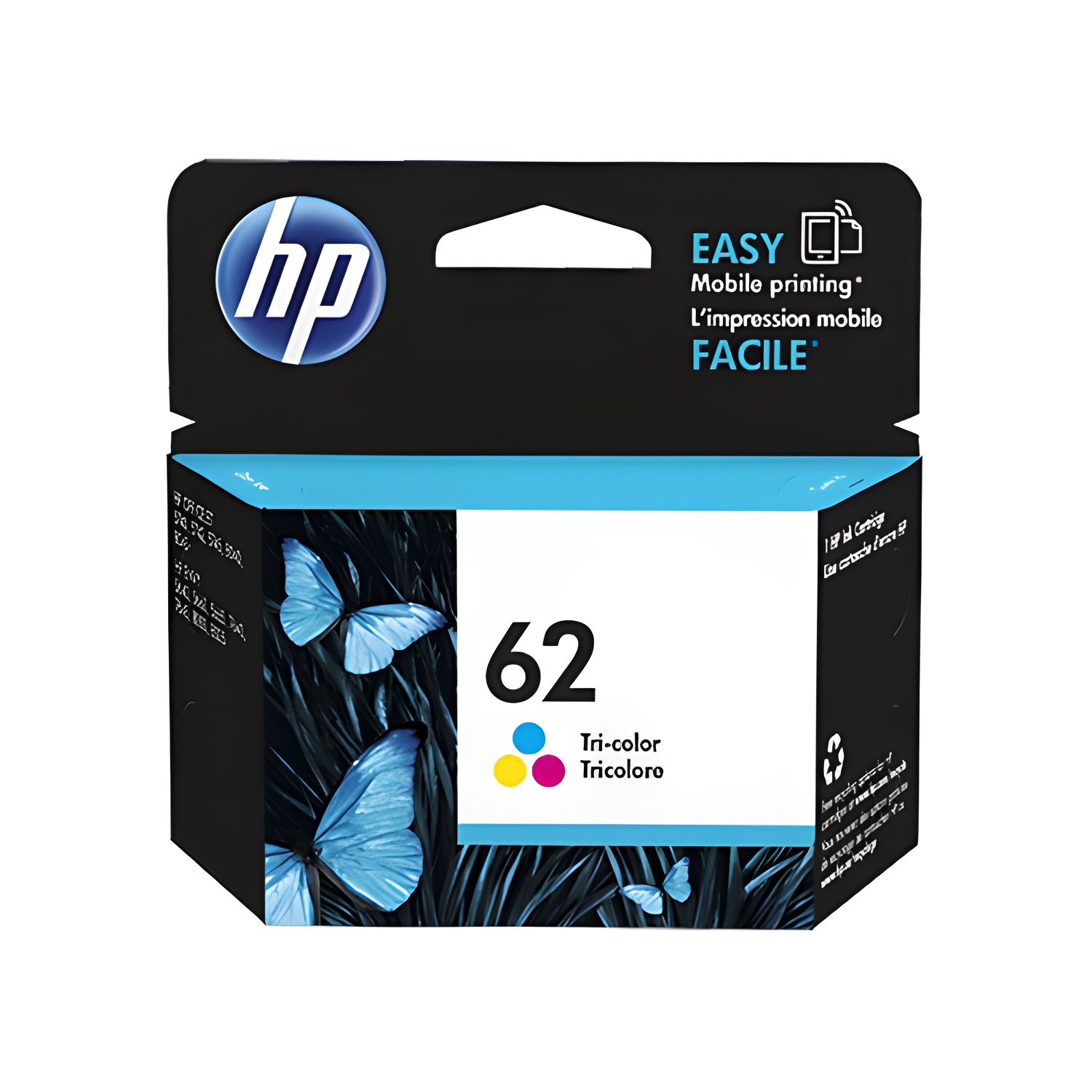 Tinta hp 62 dj envy 55xx/56xx/76xx/off 250/252/57xx/8040 ori color c2p06ae