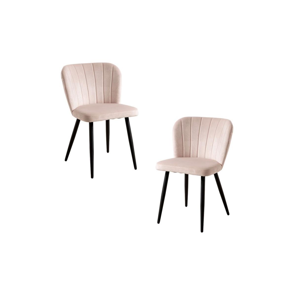 Regalos Miguel - Packs Sillas Comedor - Pack 2 Sillas Luk Terciopelo - Beige