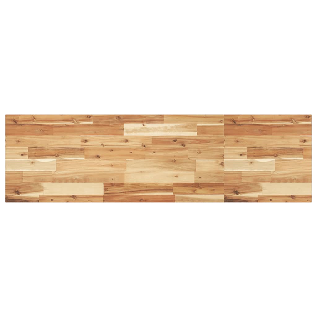 Vidaxl Estante Flotante Madera Acacia Maciza Acabado Aceite 160x40x2cm Marrón