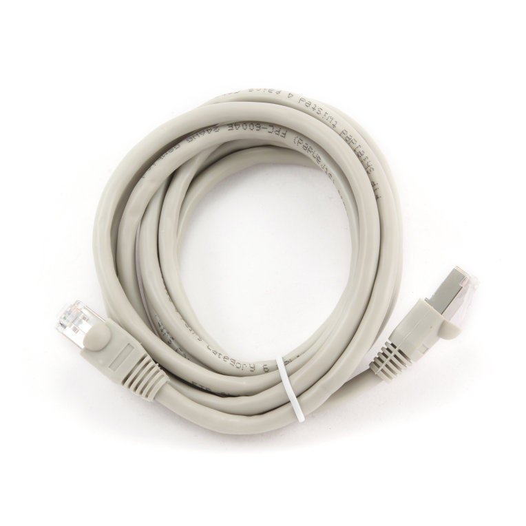 Cable red gembird ftp cat6 cobre libre alogeno 2m gris