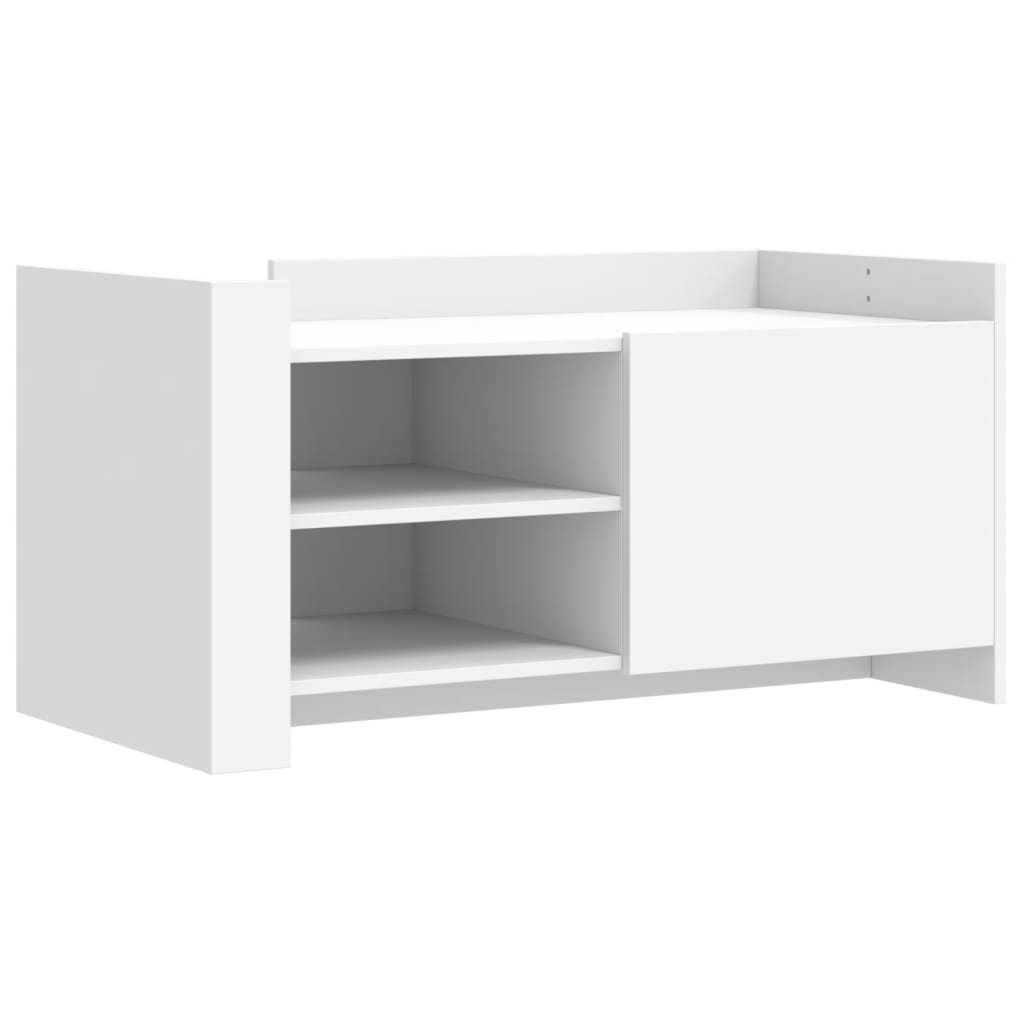 Vidaxl Mesa de Centro de Madera de Ingeniería 100x50x50 Cm Blanco