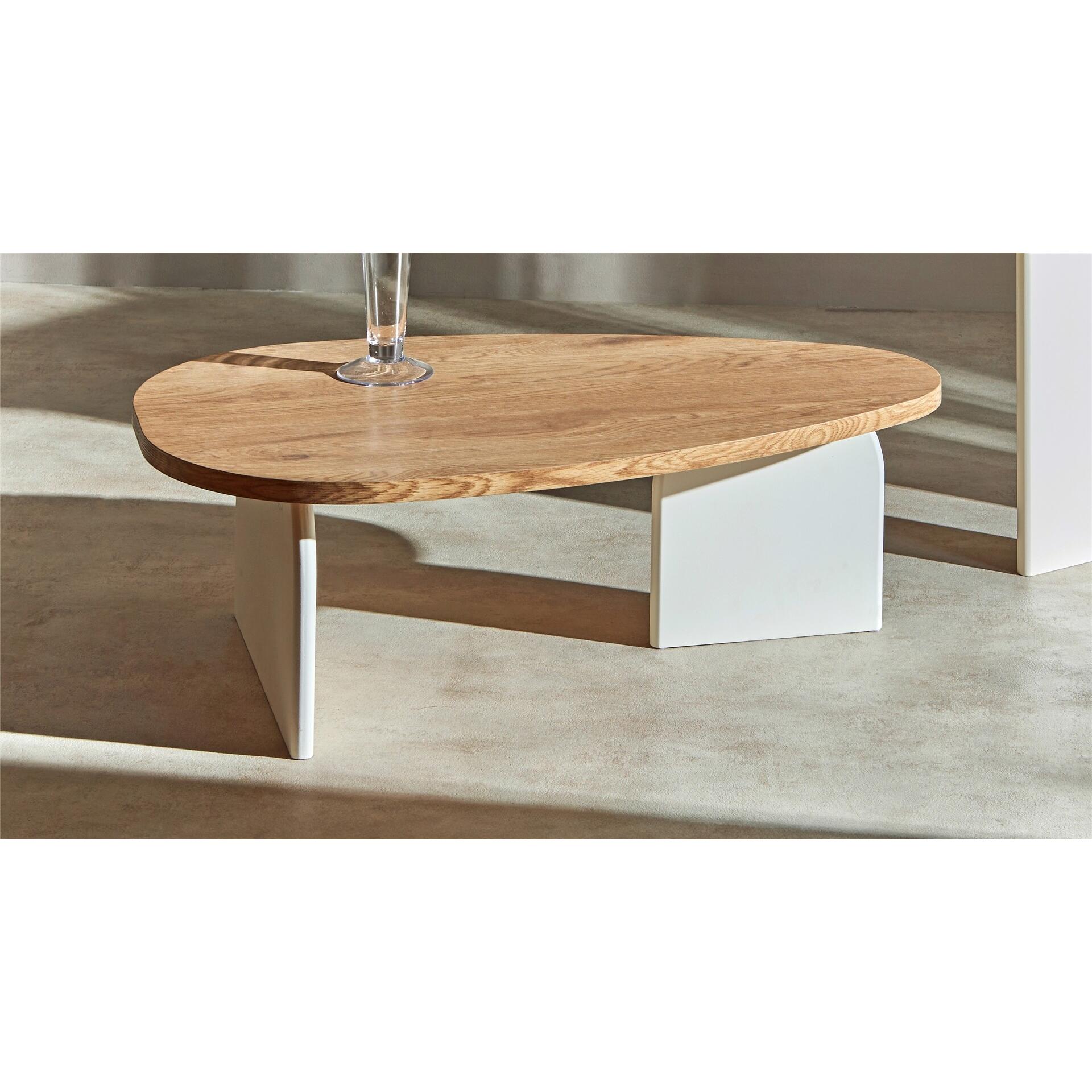 Mesa centro makalani chapado fresno/lacado blanco 100x6032 cms. 100x60x32 cms. El mejor complemento para tu hogar lo encontrarás aquí.