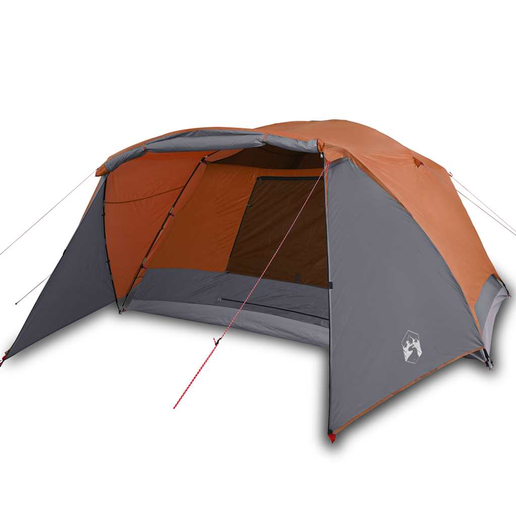 vidaXL Tienda de Campaña con Porche 4 Personas Impermeable Toldo Carpa Color Azul, Gris y naranja, Verde y mas