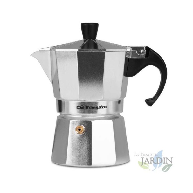 SUINGA Cafetera Aluminio Aluminio | Cafetera Italiana 3 Tazas Inducción | Cafetera Espresso | Cafetera Apta para todo tipo de cocinas