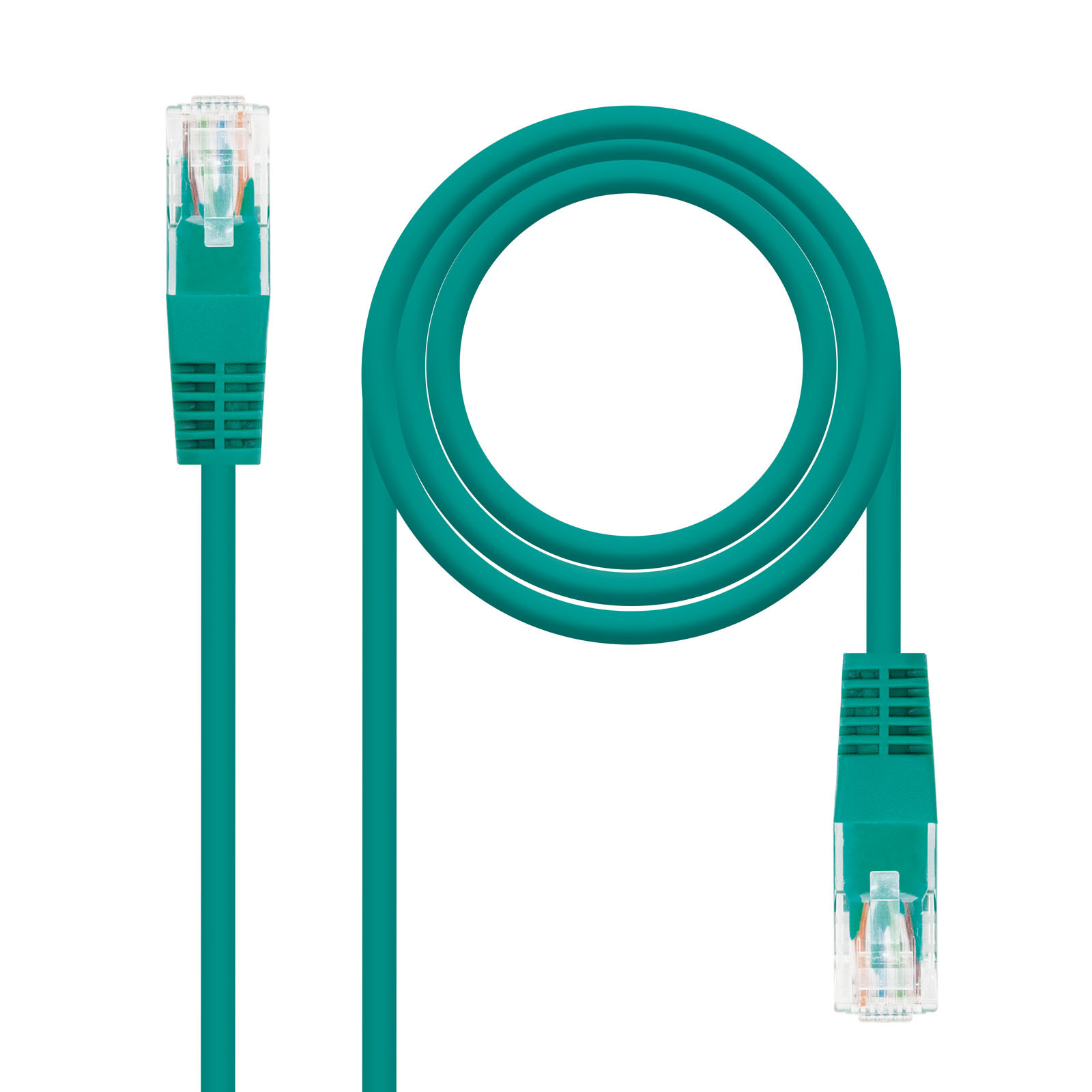 Nanocable Latiguillo RJ45 Cat5e UTP CCA 2m Verde - Cable de Red
