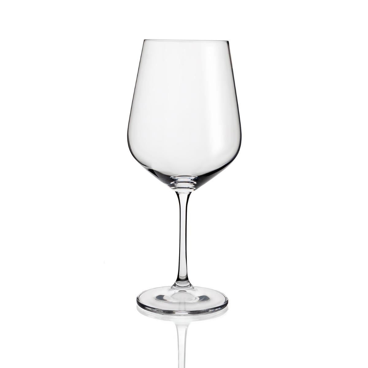 BOHEMIA BELIA Caja 6 Copas Vino Cristalín 58CL Transparente Brillo Fabricado en República Checa Reciclable