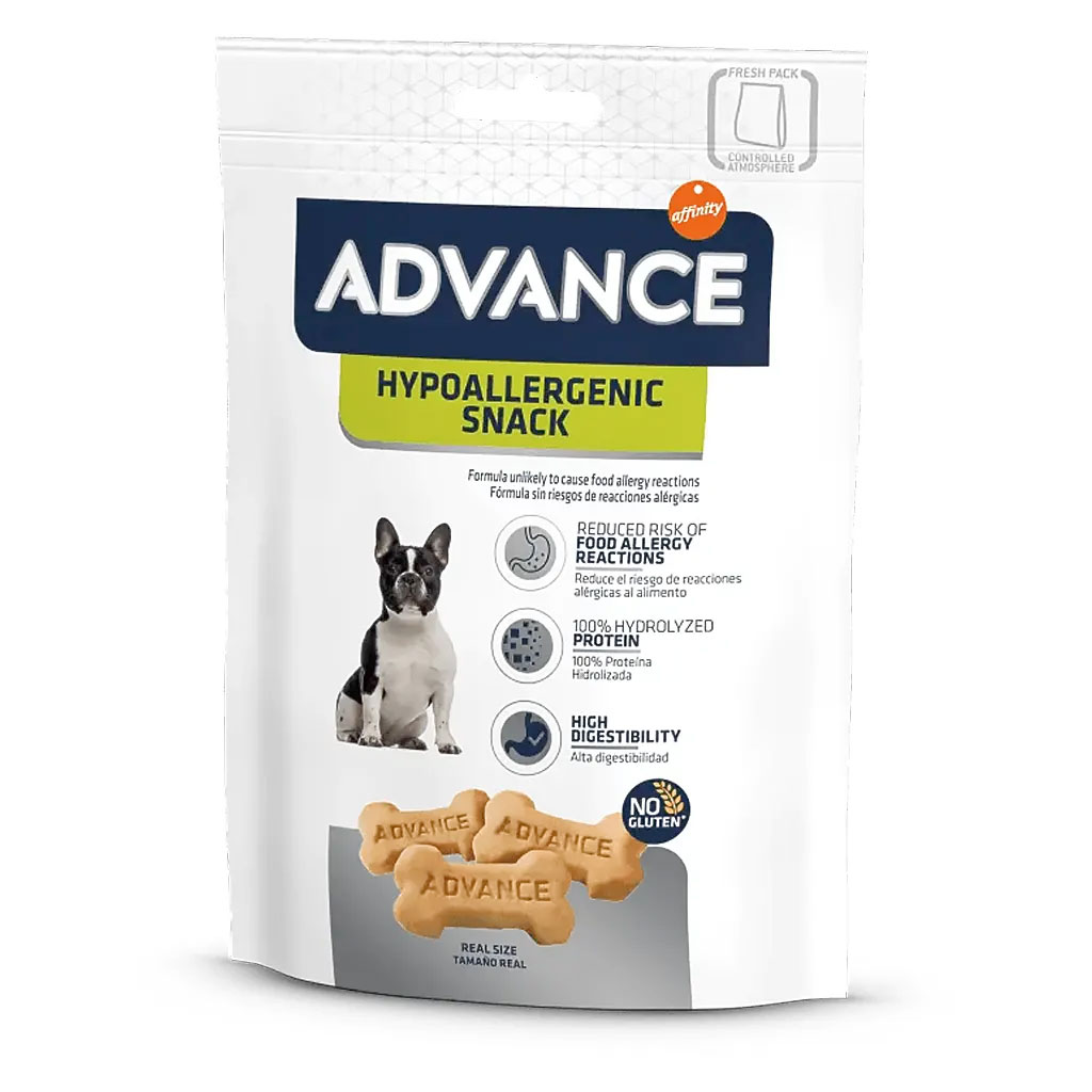 Advance - Advance Hypoallergenic Snacks, 150gr, Galletas para Perros Hipoalergénicos para el Bienestar Digestivo