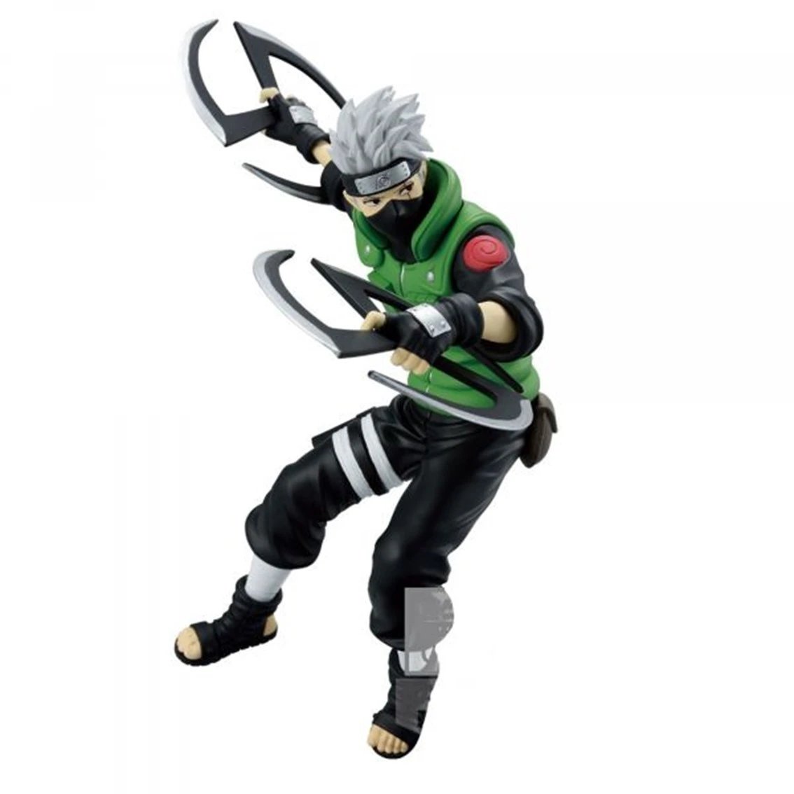 Banpresto - Figura de colección Kakashi Hatake Naruto 13 cm BP88946P en PVC de alta calidad para fans del anime, con base de exhibición y embalaje ecológico