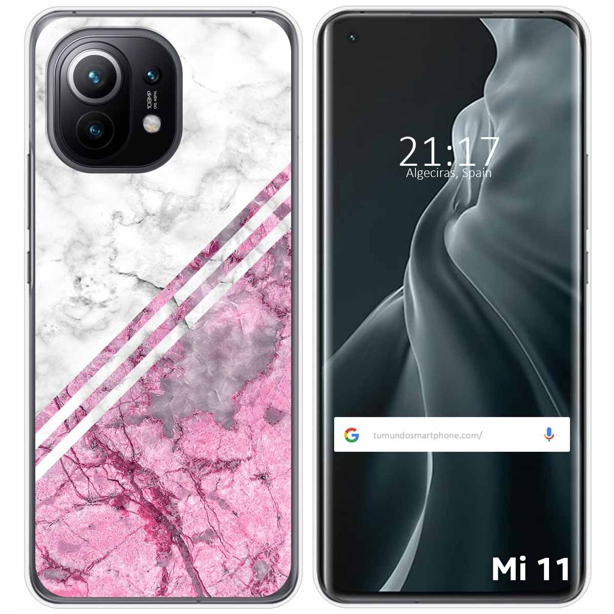 Tumundosmartphone Funda Gel Tpu para Xiaomi Mi 11 5G diseño Mármol 03 Dibujos