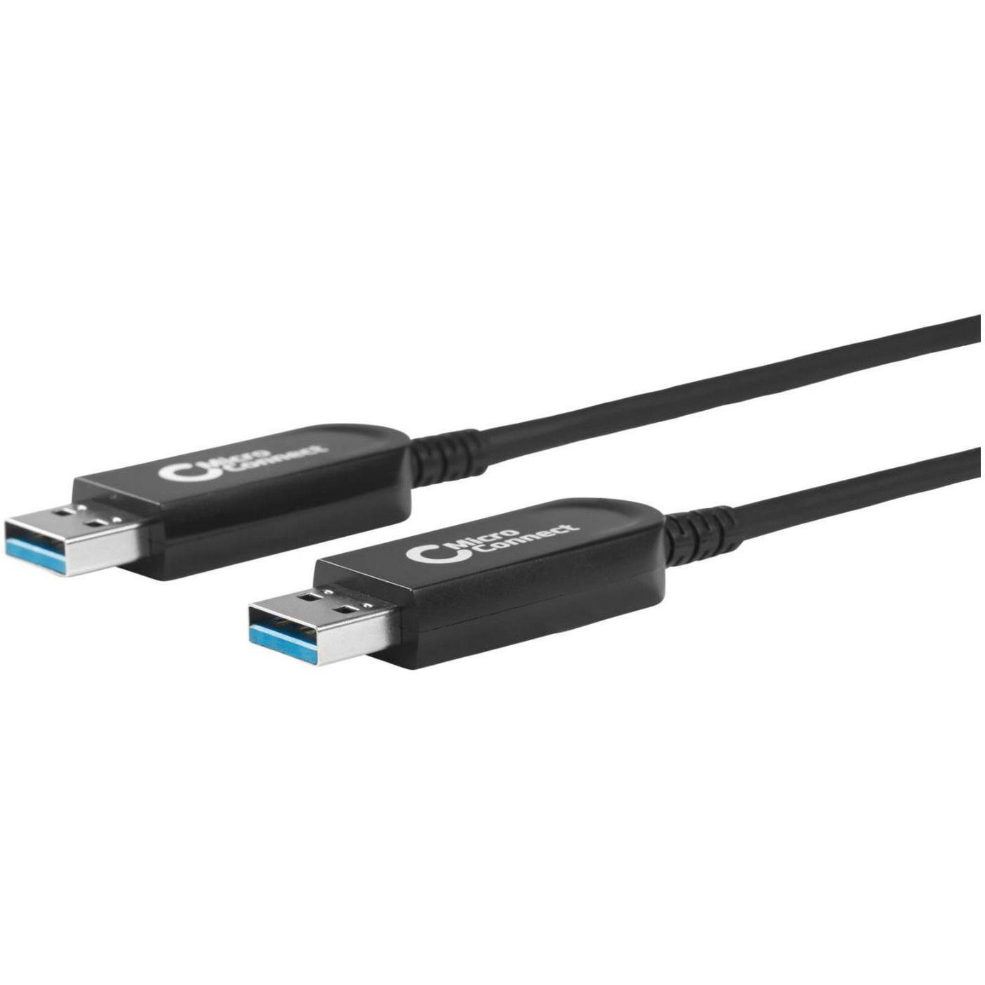 Microconnect Cable USB 3.0 Óptico Premium de 15m de Alta Velocidad para Ordenador