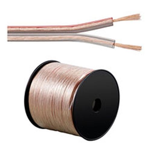 Value Cable de altavoz, transparente, 100 m, 1,5 mm².