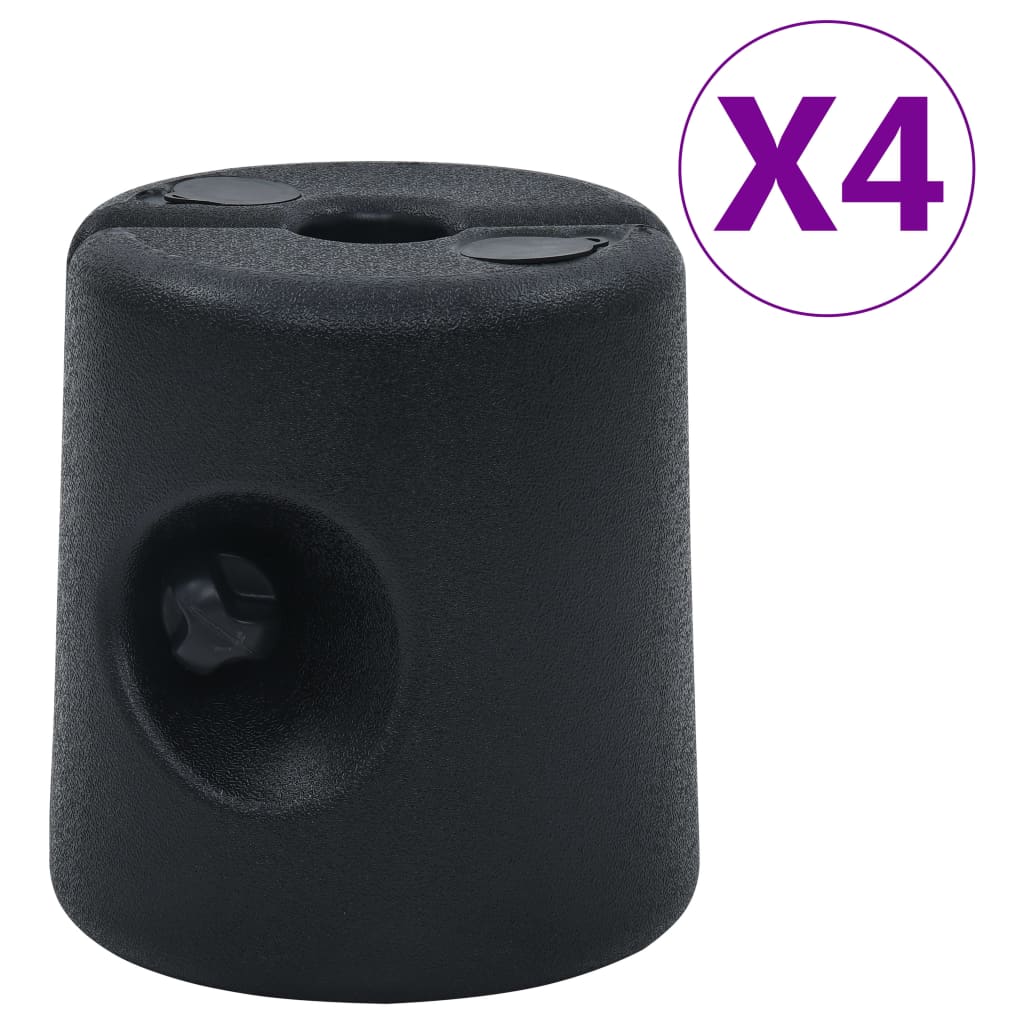 vidaXL 4x Pesos para Cenador/Carpa PE Base de Carpa Sombrilla Toldo Color Blanco,  Negro, y mas