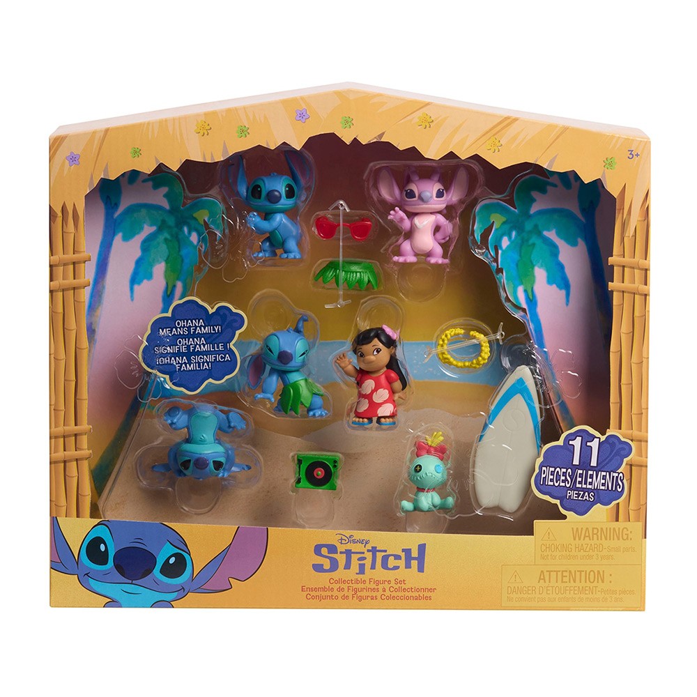 Pack 6 Figuras Stitch con Accesorios.