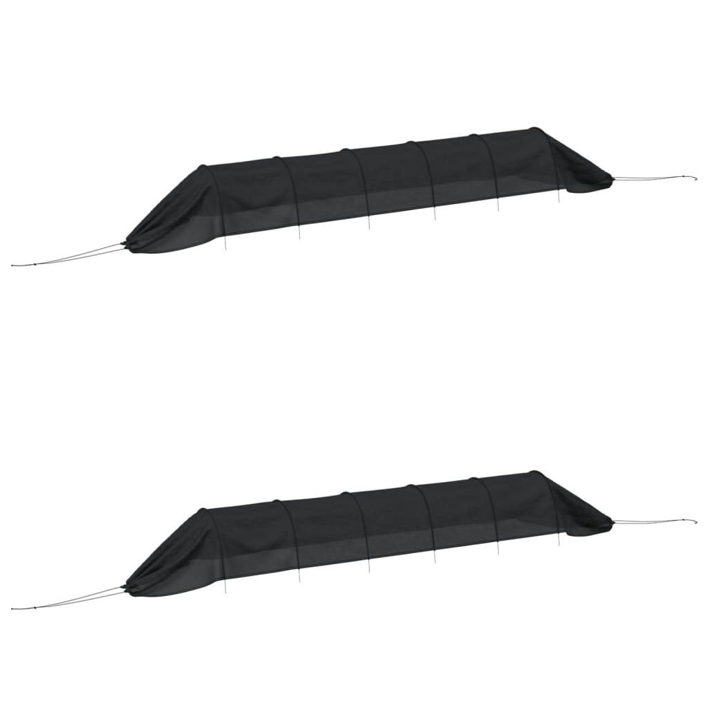 vidaXL Túnel de malla de acero y polietileno negro 300x50x48,5 cm Cantidad 1 unidad,  2 unidades,  3 unidades y mas