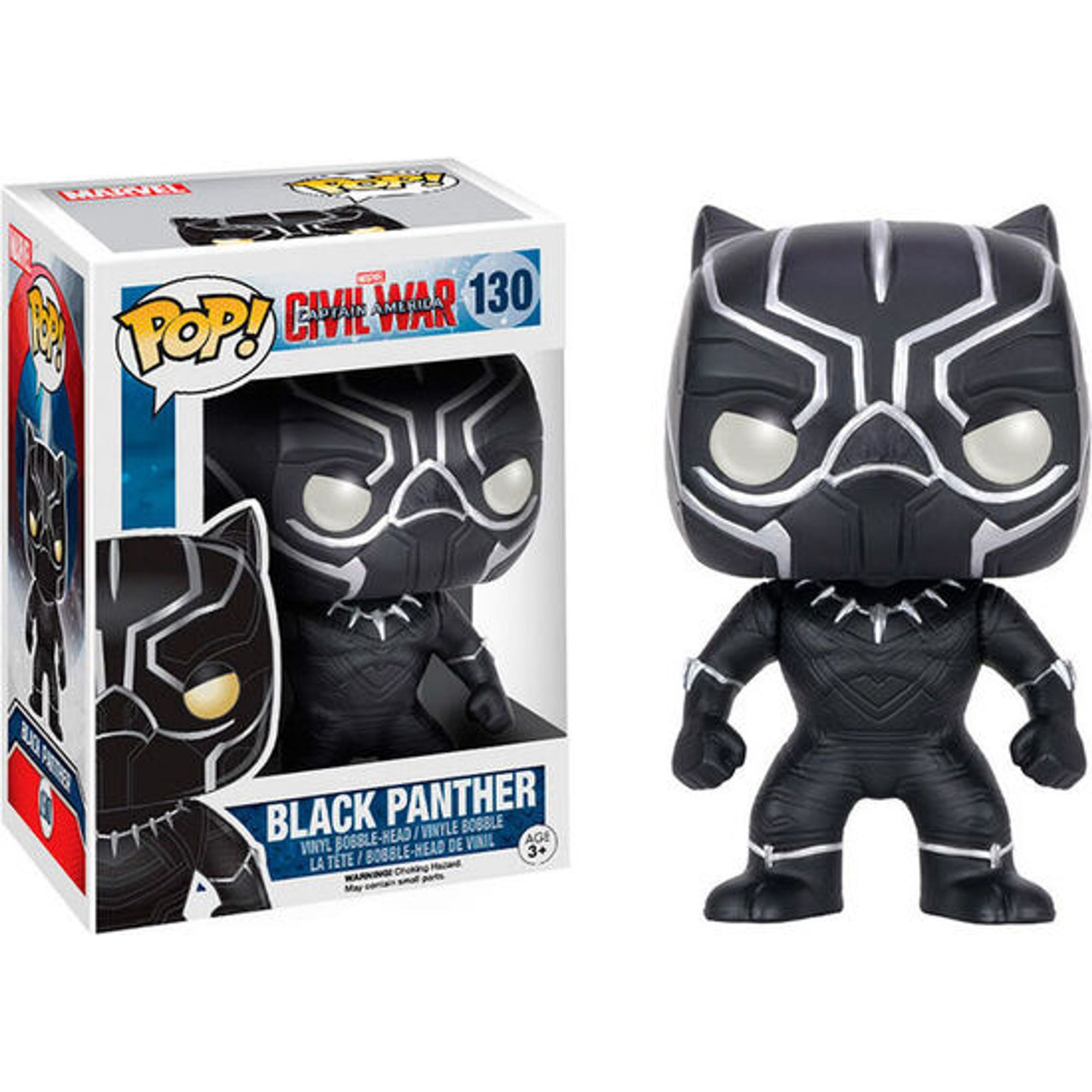 Funko - Figura Pop Marvel Civil War Black Panther - Funko Pop Coleccionable De Edición Limitada - Funko Pop Diseño Detallado Y Realista - Funko Pop Ideal Para Regalo - Funko Pop Gran Variedad De Personajes