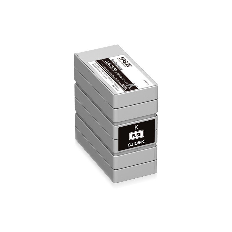 Epson - GJIC5(K): Ink cartridge for ColorWorks C831 and GP-M831 (Black) C13S020563