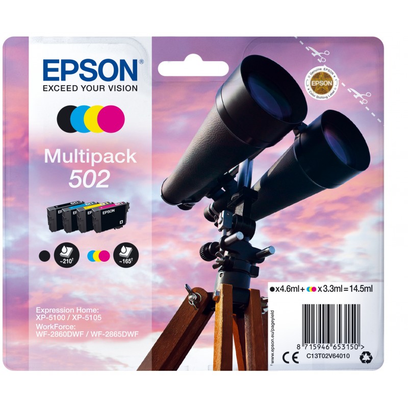 Epson - Multipack 4-colours 502 Ink - C13T02V64020 C13T02V64020