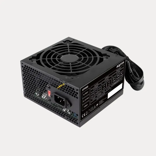 Fuente alim. atx 800w + cable negro con selector de voltaje approx