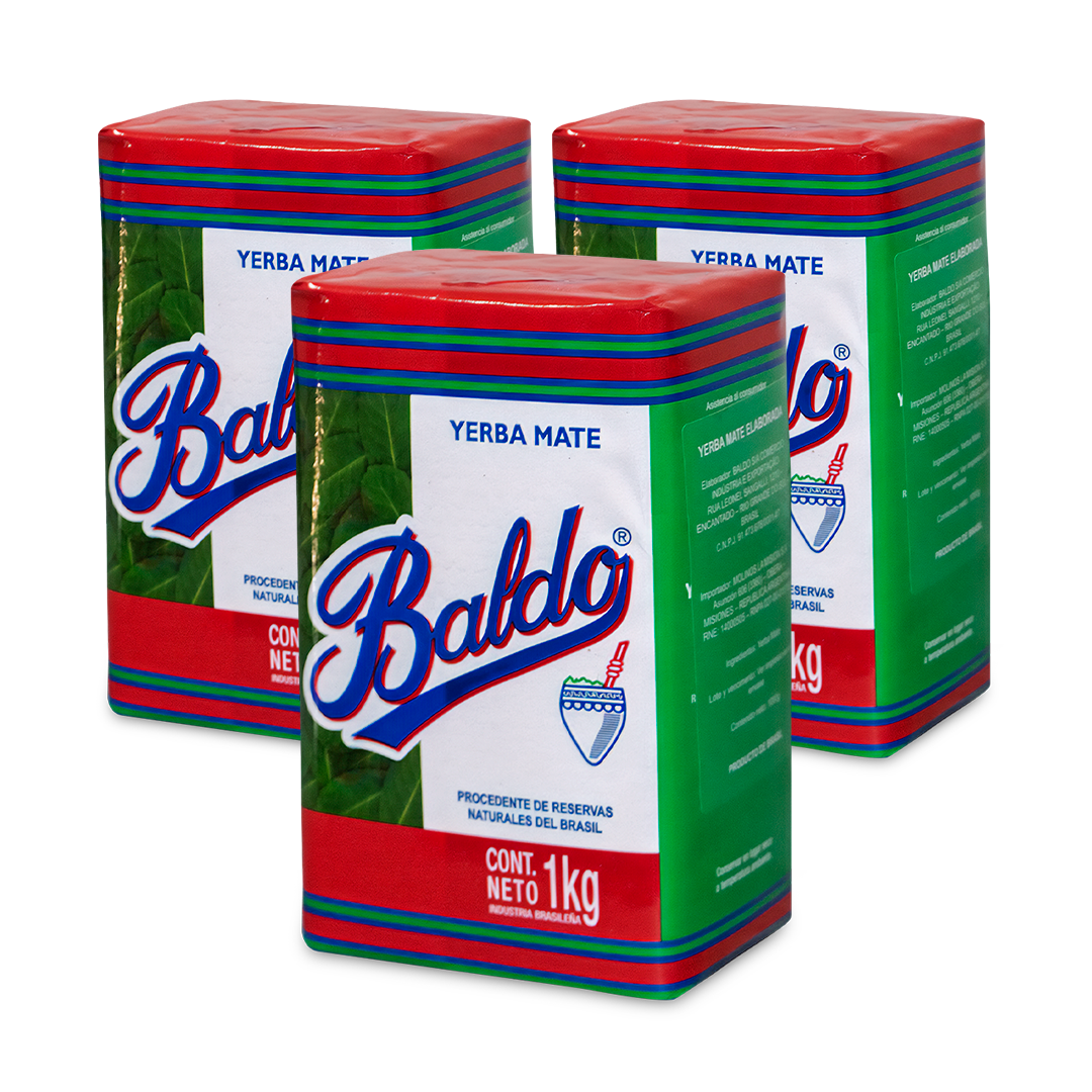 Yerba Mate Baldo 3 kg - Sabor Intenso y Energizante, Ideal para Mates Tradicionales - QUMIR