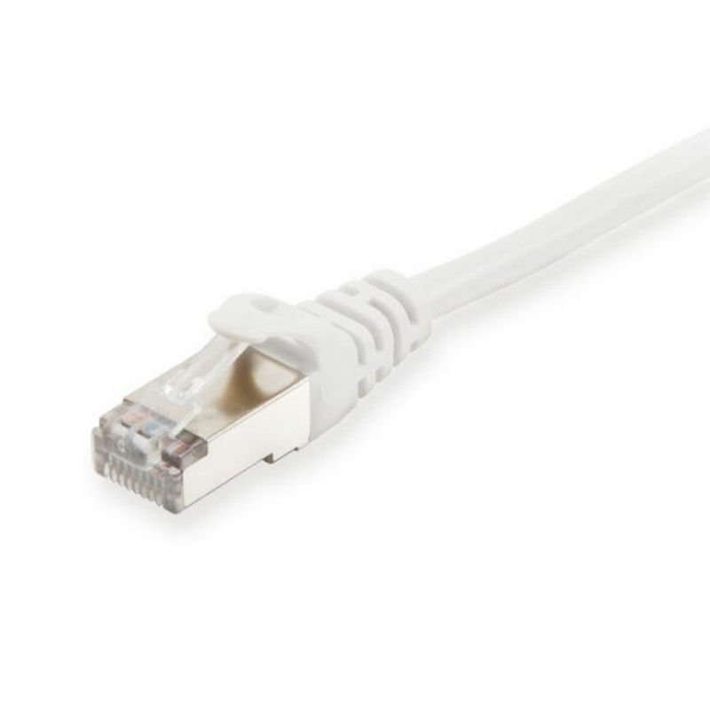 Equip Cat 6 Ethernet Cable Platinum S/FTP 40m White, high-quality 28AWG braided copper with gold-plated connectors, RoHS LSZH, reducing EMI/RFI interference for superior signal performance.