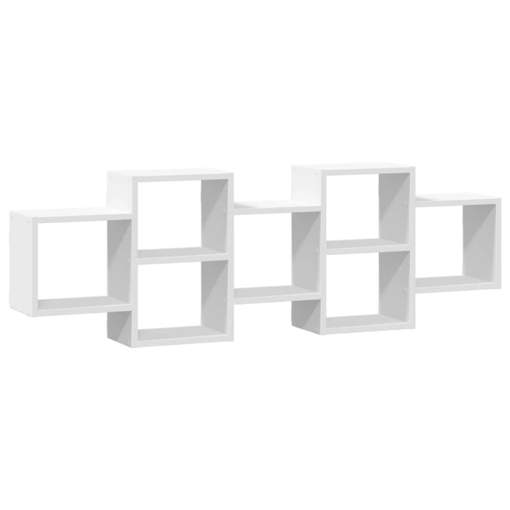 vidaXL Estantería de pared madera de ingeniería 129x18x42 cm Multicolor