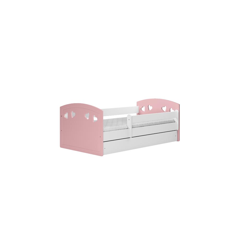 Cama 140 x 80 cm Kocot Kids com gaveta e colchão Julia Mix Pink